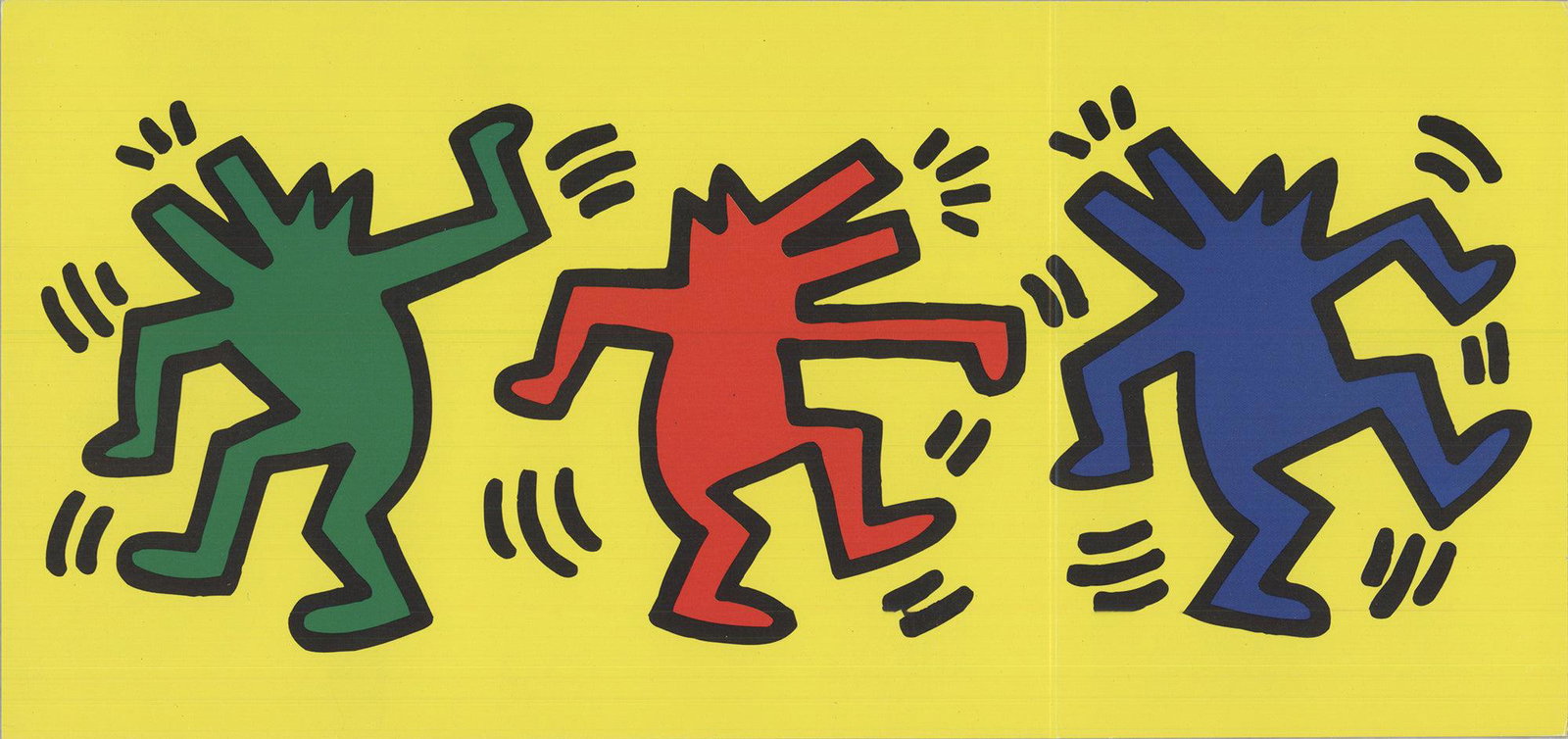 Keith Haring - Dance - 1998 Offset Lithograph 4.75" x (1 of 1)