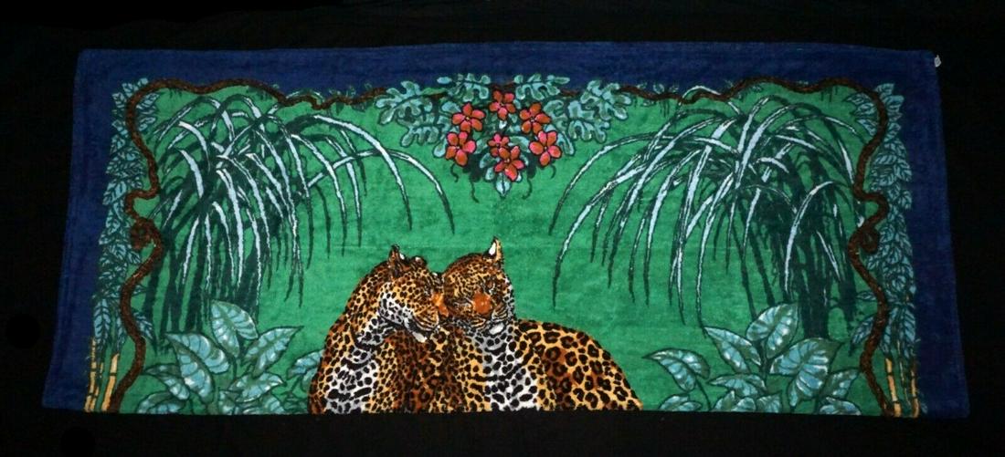 French Beach Towel 72"x60" Jungle Love Hermes (Cwo) (1 of 12)