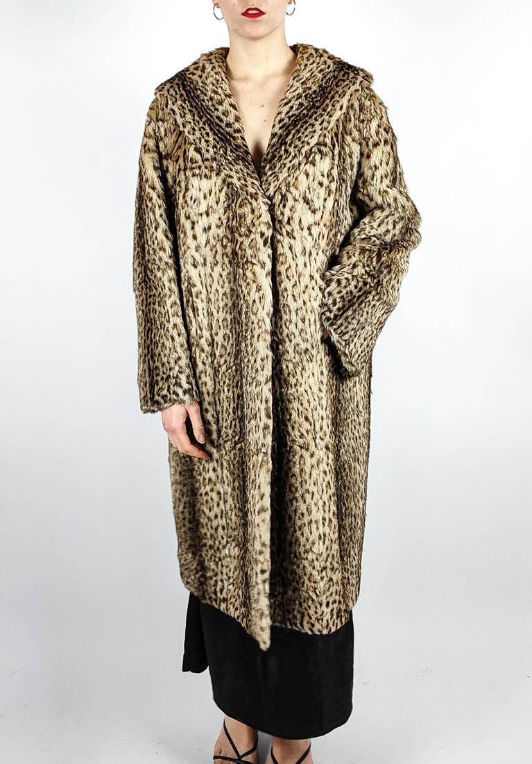 leopard print coat size 22