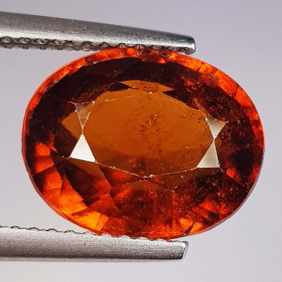 5.48 ct Natural Hessonite Garnet Oval Cut (1 of 2)