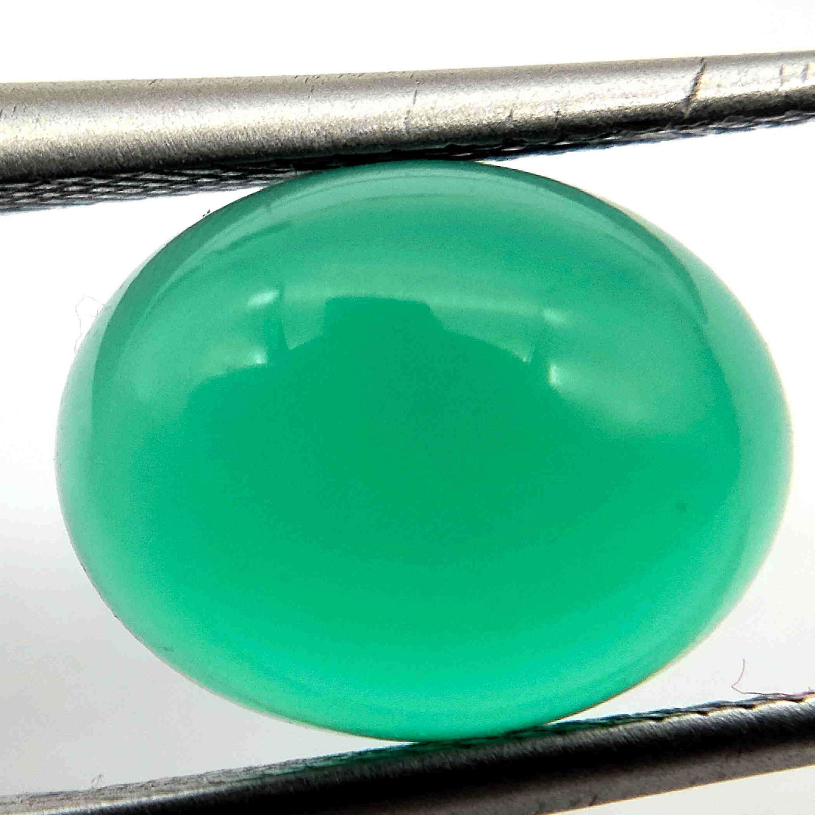 Agate, 2.91 Cts Natural Green Color & Oval Cut (1 of 7)