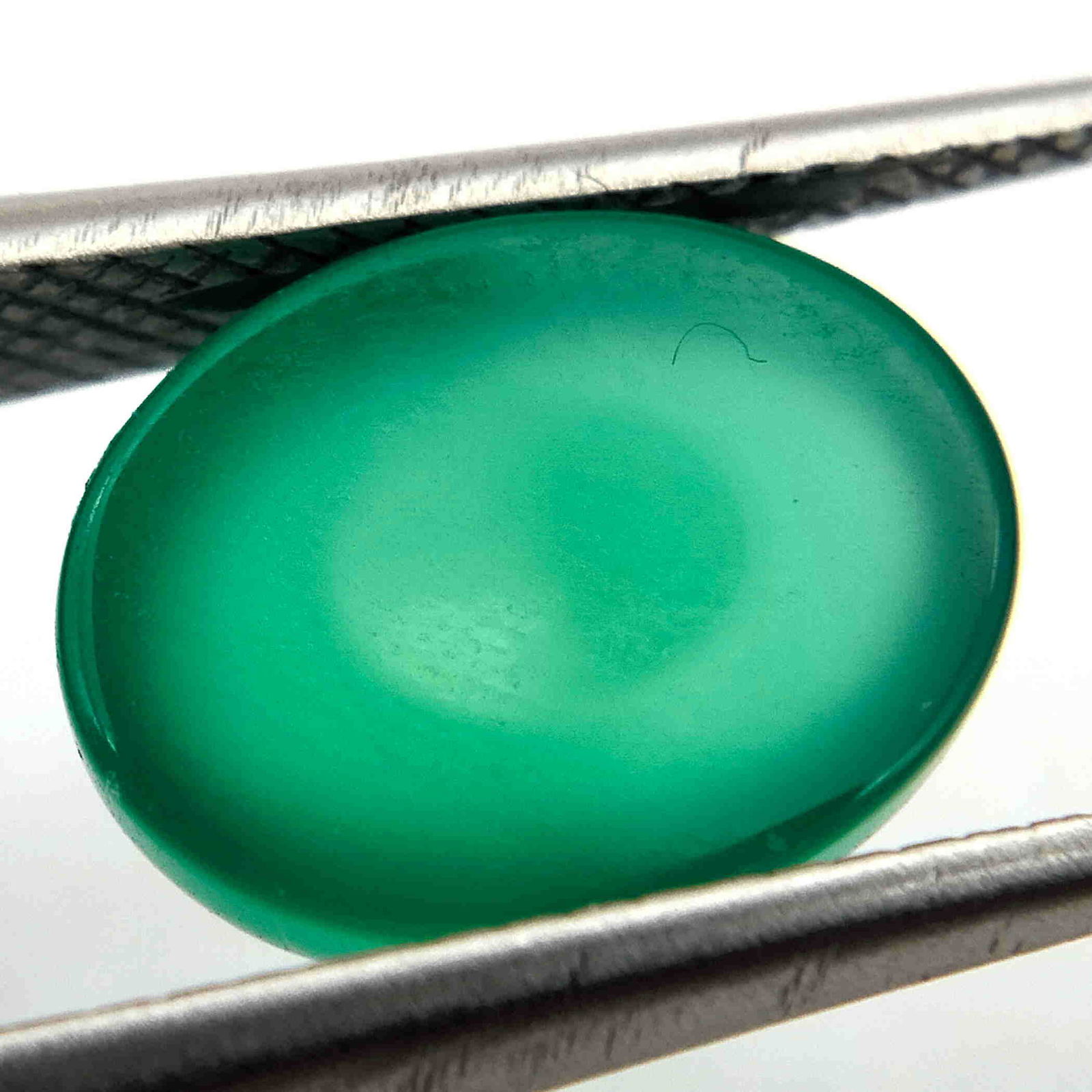Agate, 2.91 Cts Natural Green Color & Oval Cut (1 of 6)