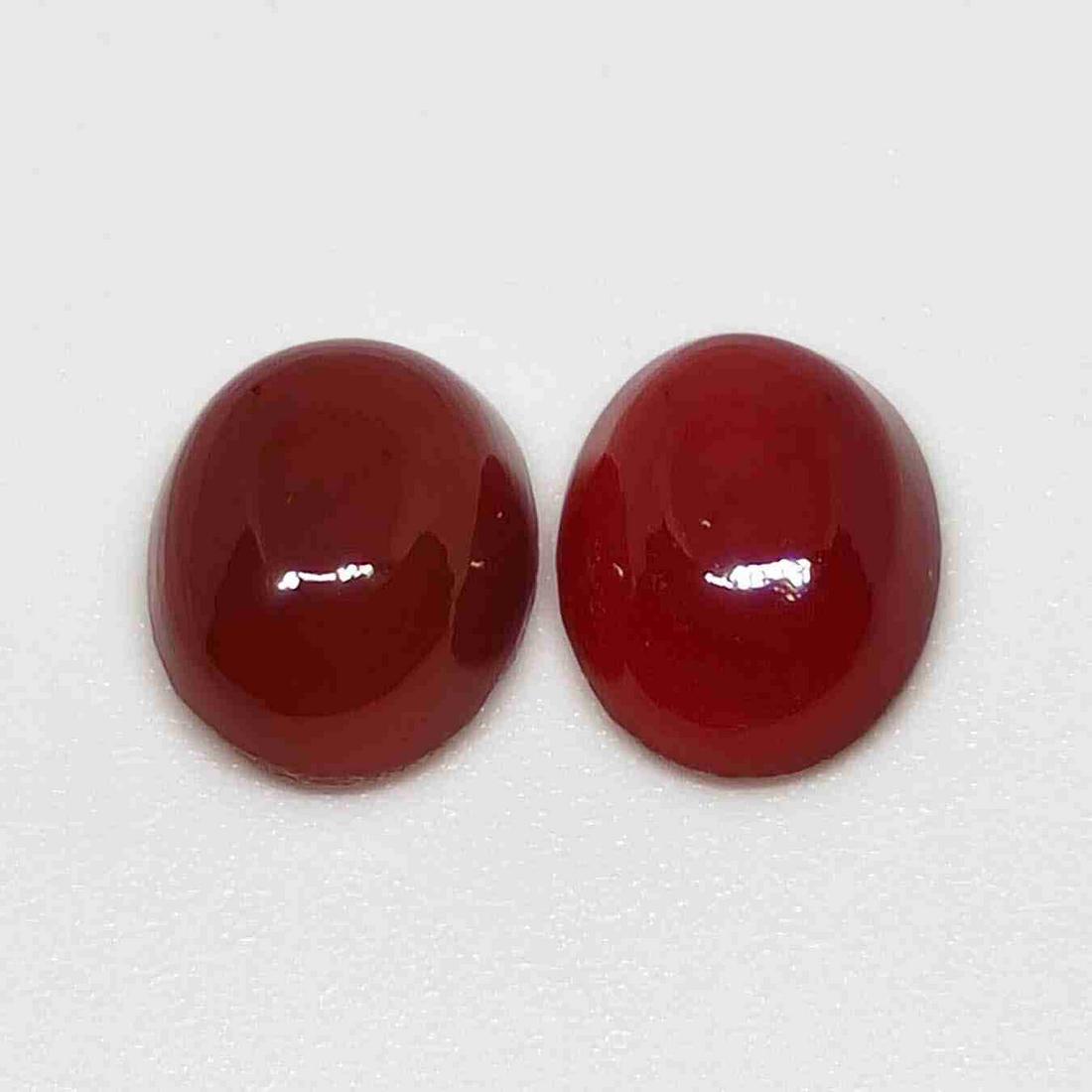 5.20 ct Natural Red Onyx Pair (1 of 1)