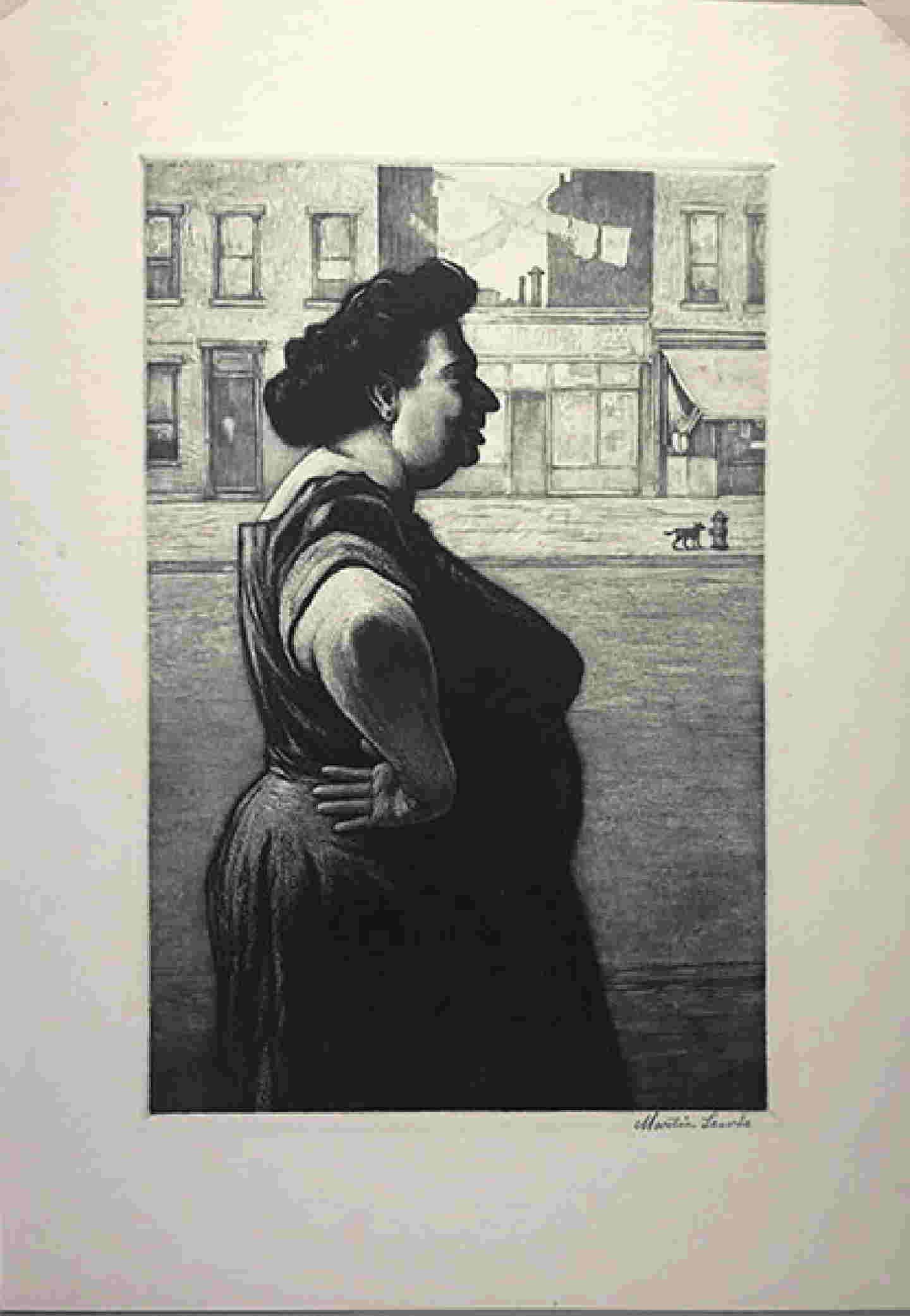 Martin Lewis Etching (1 of 1)