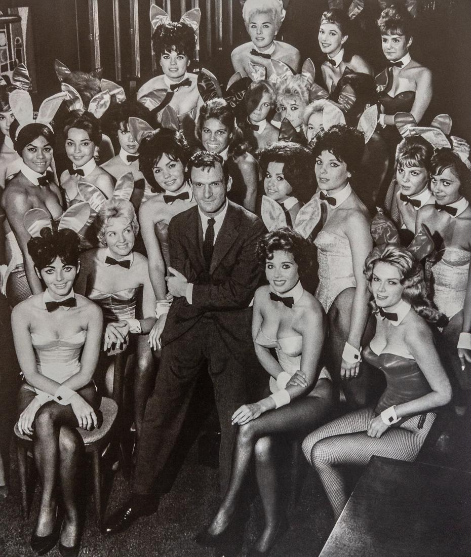 PLAYBOY ENTERPRISES - Hugh Hefner: Title: Hugh Hefner Artist: Playboy Enterprises Medium: Photo Litho, 2000, USA Dimensions: 8.15x9.6" Description: Heat Wax Mounted on 11x14" Conservation Board Reserve: $35.00 Shipping: Domestic: Flat-