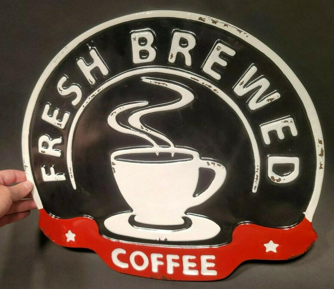 16 1/2" Metal Coffee shop Coffee Sign (1 of 12)