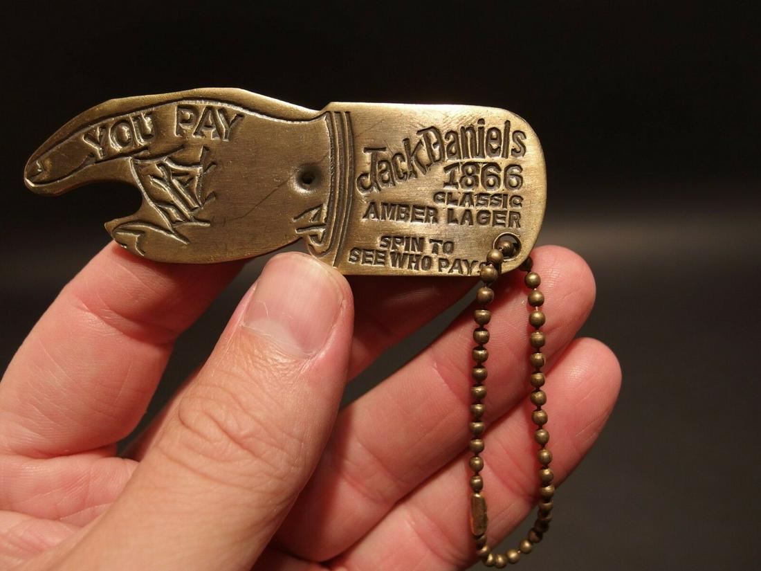 Brass Jack Daniels Bottle Cap Opener Spinner (1 of 12)