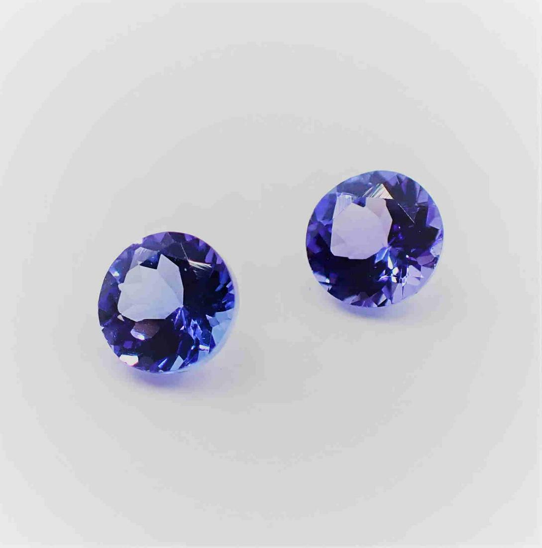 Tanzanite Round Pair - 1.22 ct (1 of 9)
