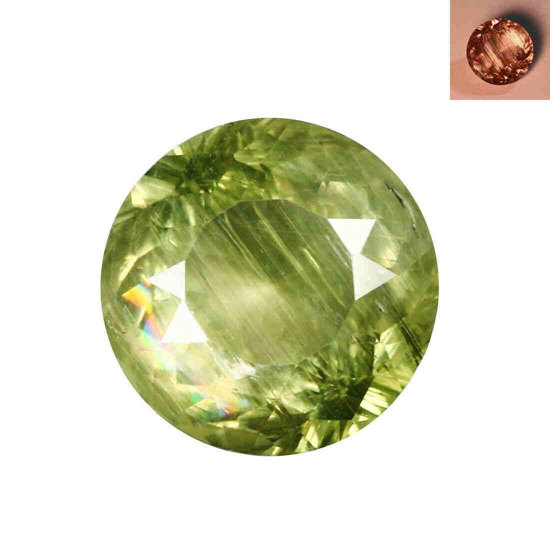 Round Cut 9 x 9 mm AAA Color Change Turkish Diaspore (1 of 2)