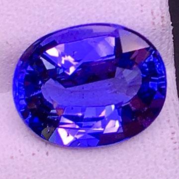 Natural Oval Cut 3.08 Carats Tanzanite Loose Gemstone (1 of 5)