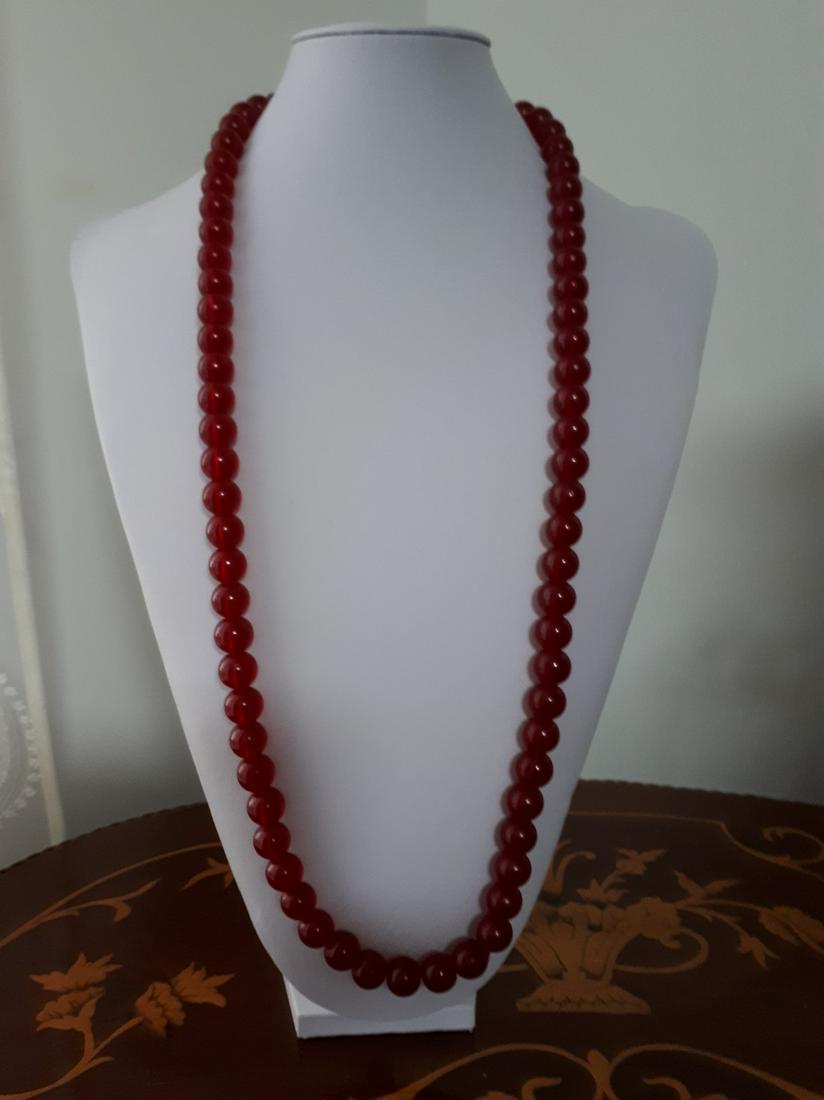 Very Beautiful Large Unknown Stone Necklace Rubin (1 of 5)