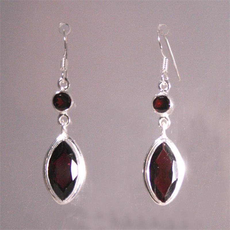 Title: Garnet Earrings  Additional Information: These (1 of 2)