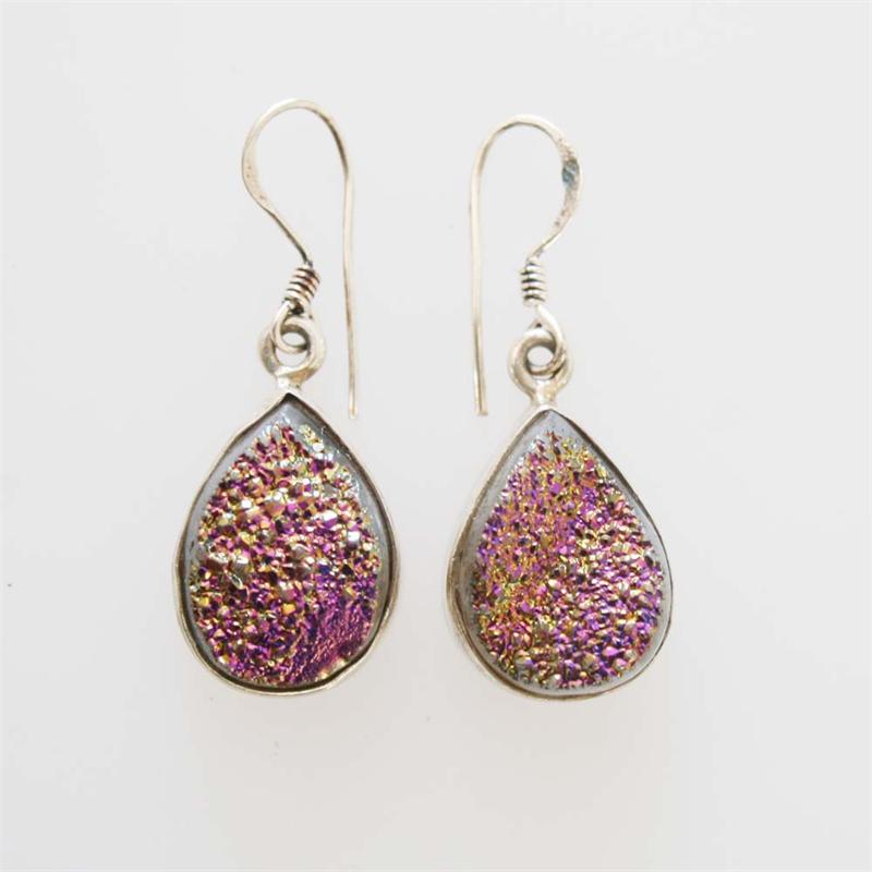 Title: Silver and Druzy Earrings 2  Additional (1 of 1)
