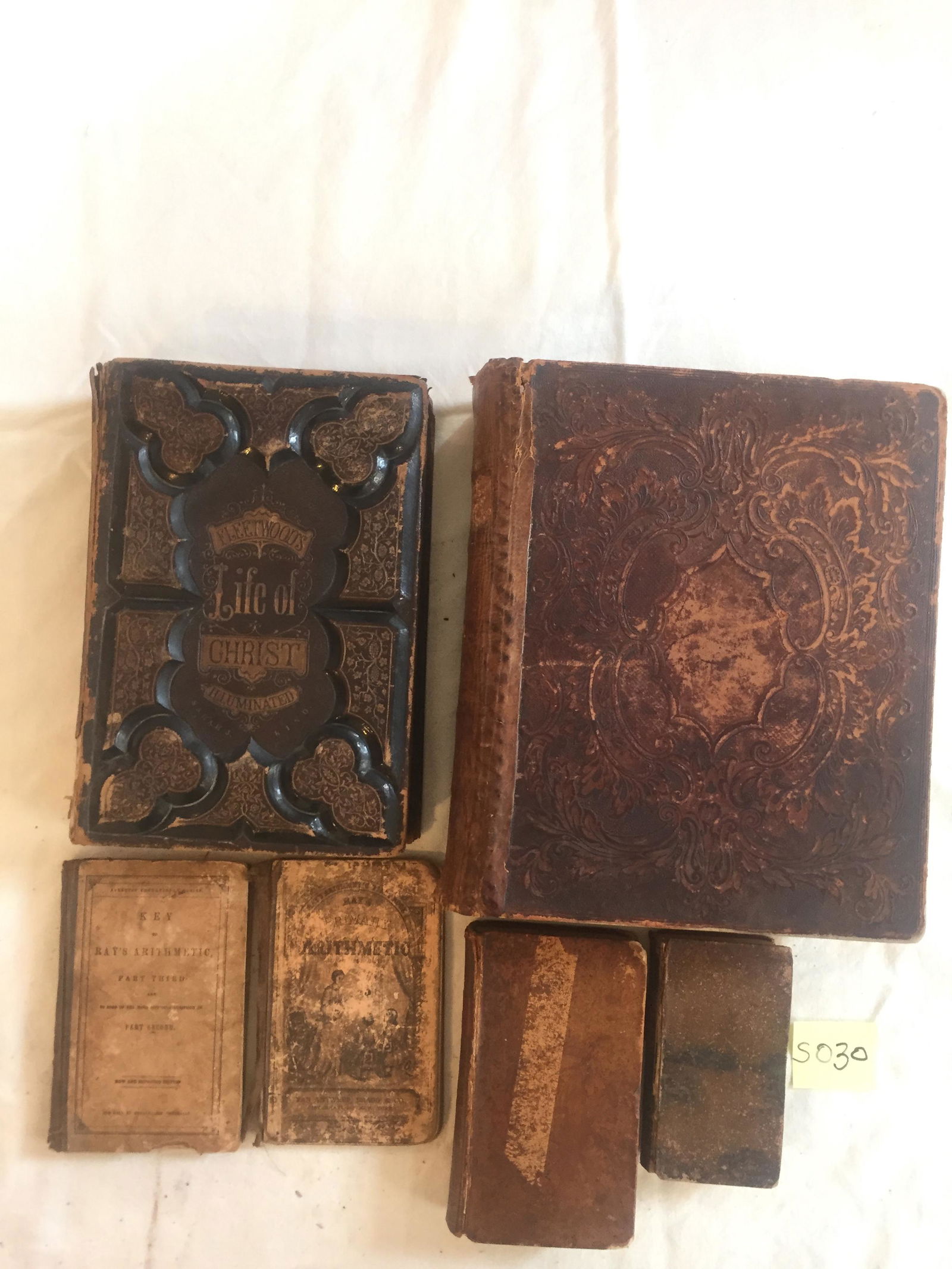 Misc. Lot #1 Antique Books in Fair to Poor Condition. (1 of 12)