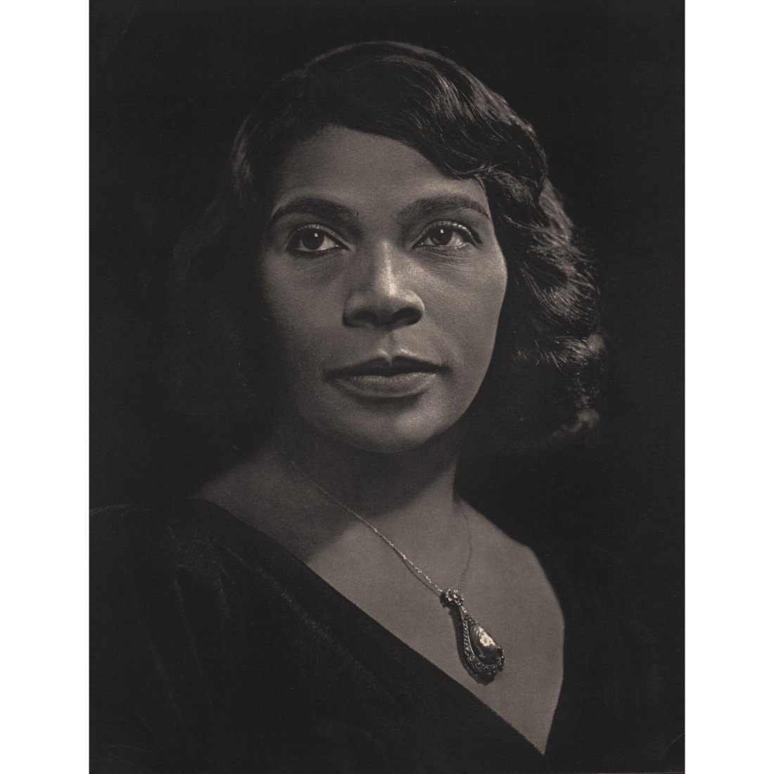 YOUSUF KARSH - Marian Anderson: Artist: YOUSUF KARSH Print Title: Marian Anderson Marian Anderson (1897-1993) was an American singer, one of the most celebrated of the twentieth century. She became an important figure in the struggl