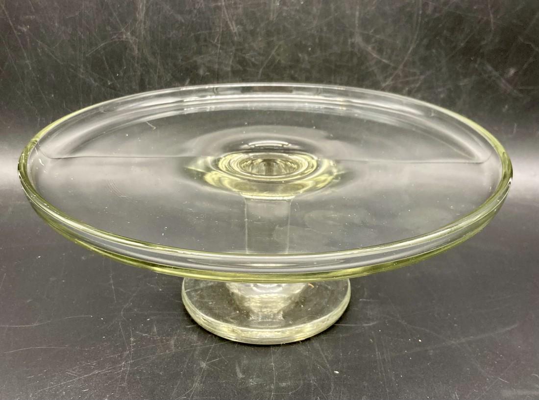 Antique EAPG glass WEDDING Baker Pedestal Cake Stand (1 of 9)