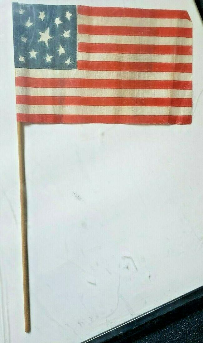 13 Star American Flag - parade flag 5 x 7 on Stick (1 of 4)