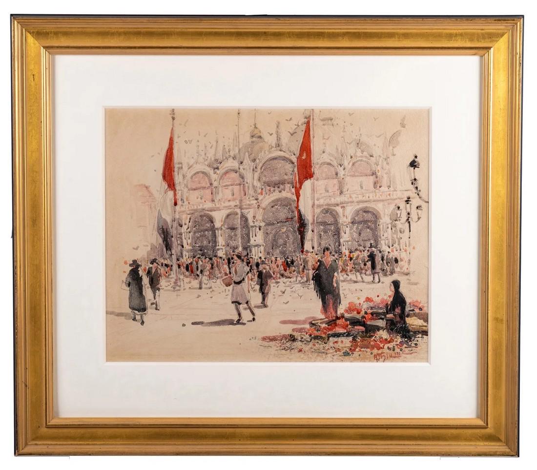 Anthony Thieme, Mass. (1888-1954). Watercolor on Paper (1 of 7)