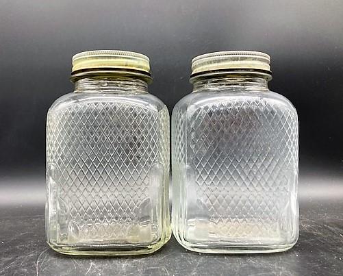 PAIR 1950'S GENERAL STORE HOOSIER JARS (1 of 6)
