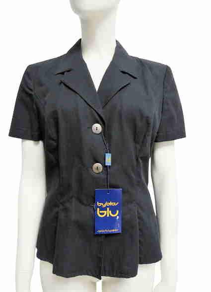 BYBLOS Vintage cotton jacket Size "M": Title: BYBLOS Vintage cotton jacket Size "M" Material: Cotton Size: SIZE: 44 IT / M MEASUREMENTS: Shoulder 42cm, chest 47cm, length 61cm Description: (1160/D). Vintage cotton "Byblos Blu" jacket Black