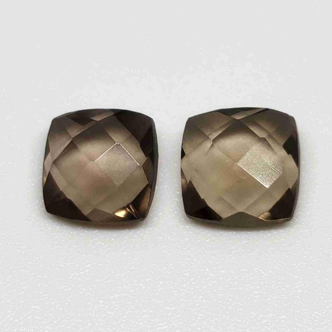 3.75 ct Natural Smoky Quartz Pair: No Reserve! Gemstones: Smoky Quartz Carat Weights: 3.75 ct Size/Dimensions: 7.5 x 7.5 mm Origin : Scotland Shipping: Domestic: Flat-rate of $7.00 to anywhere within the contiguous U.S. International: 