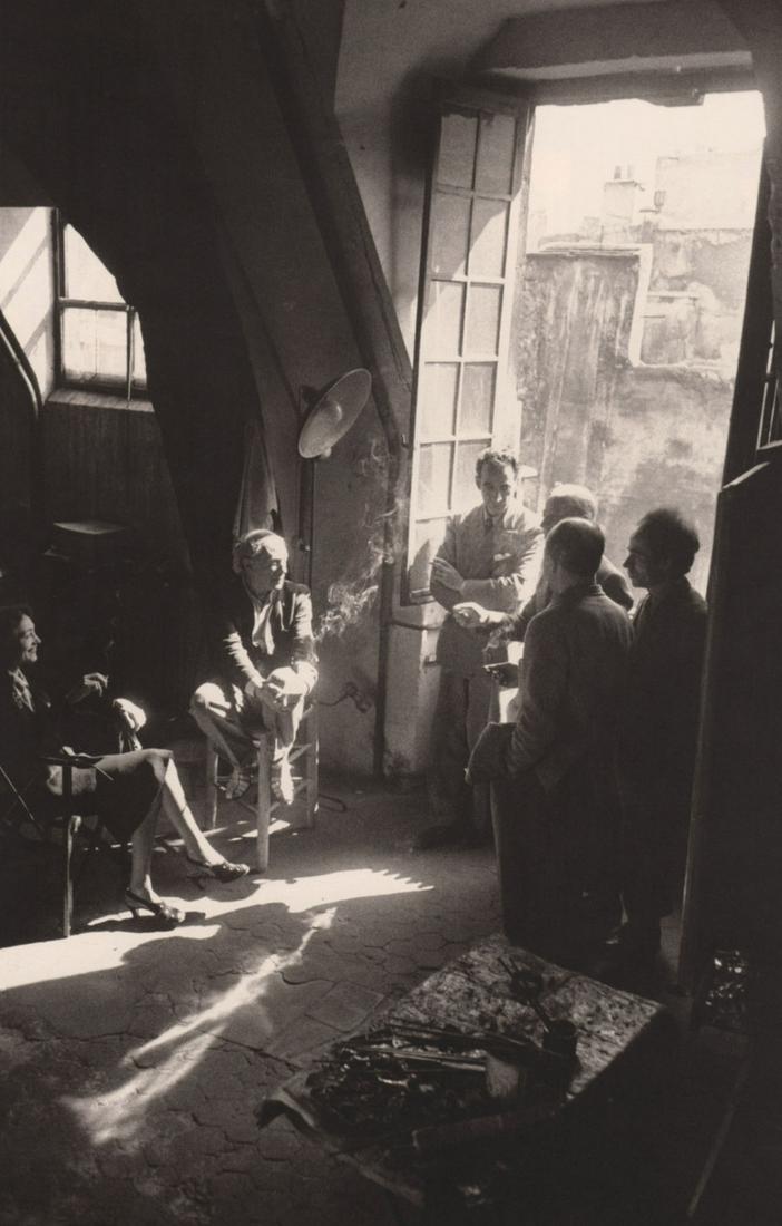 ROBERT CAPA - Pablo Picasso, Rue des Grands-Augustins,: Artist: ROBERT CAPA Print Title: Pablo Picasso, Rue des Grands-Augustins, 1944 Medium: Photoengraving Printed 1980’s in the USA Image Size: 9 x 6”