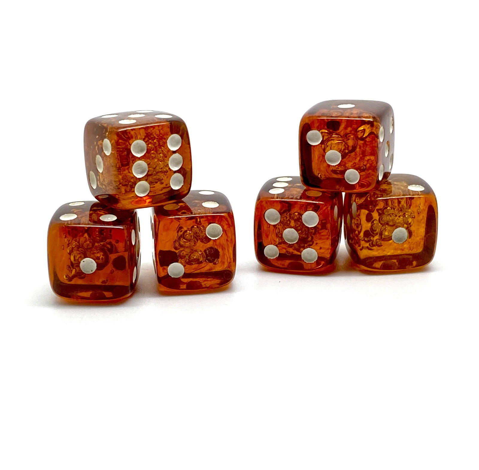Unique and Staggering Amber Set of 6 Dices (1 of 11)