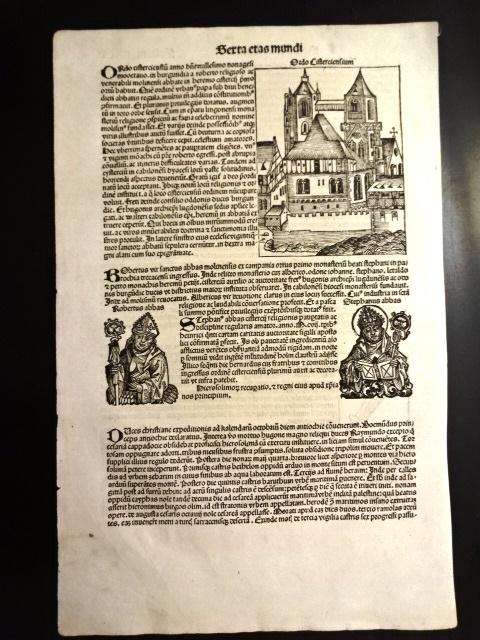 1493 Leaf Liber Chronicarum Illustrated Incunable (1 of 3)