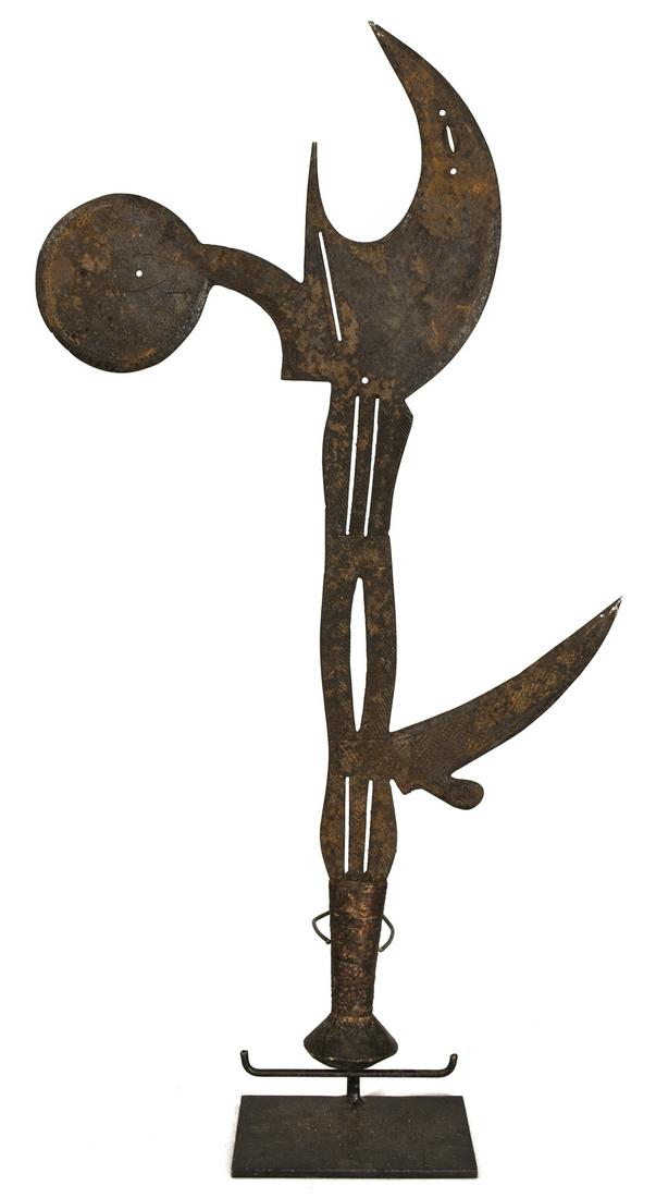 Sword / Currency – Copper, Wood – Ngombe (1 of 10)