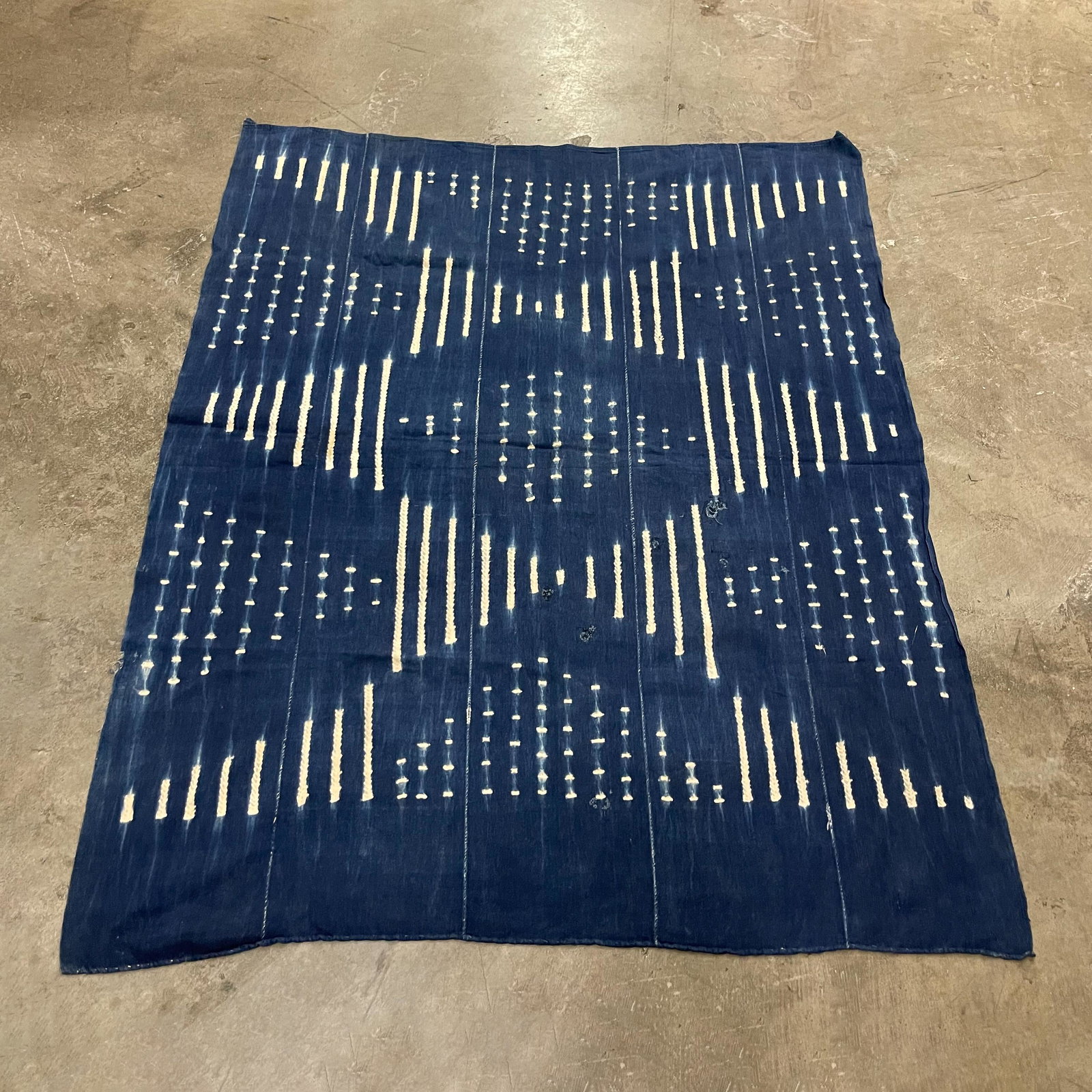 Indigo: Title: Indigo Date/Period: 19th Century Dimension: 52in x 48in Origin: Burkina Faso, Africa Reserve: $45.00 Shipping: Domestic: Flat-rate of $12.00 to anywhere within the contiguous U.S. International