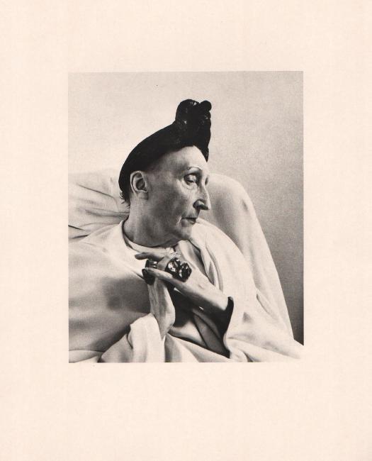 CECIL BEATON - Edith Sitwell, 1963: Artist: CECIL BEATON Print Title: Edith Sitwell, 1962 Medium: Heliogravure with tissue guard Printed in 1982, Italy Paper Size: 15 3/4 x 11 5/8 in Image Size: 7" x 8". Cecil Beaton was an English fash