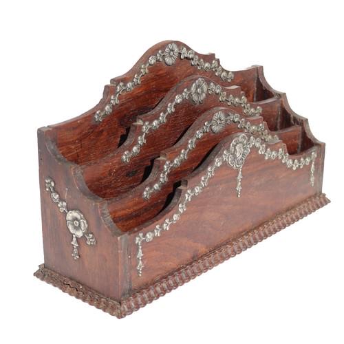 Silver and Rosewood letter holder - 19th century (1 of 10)