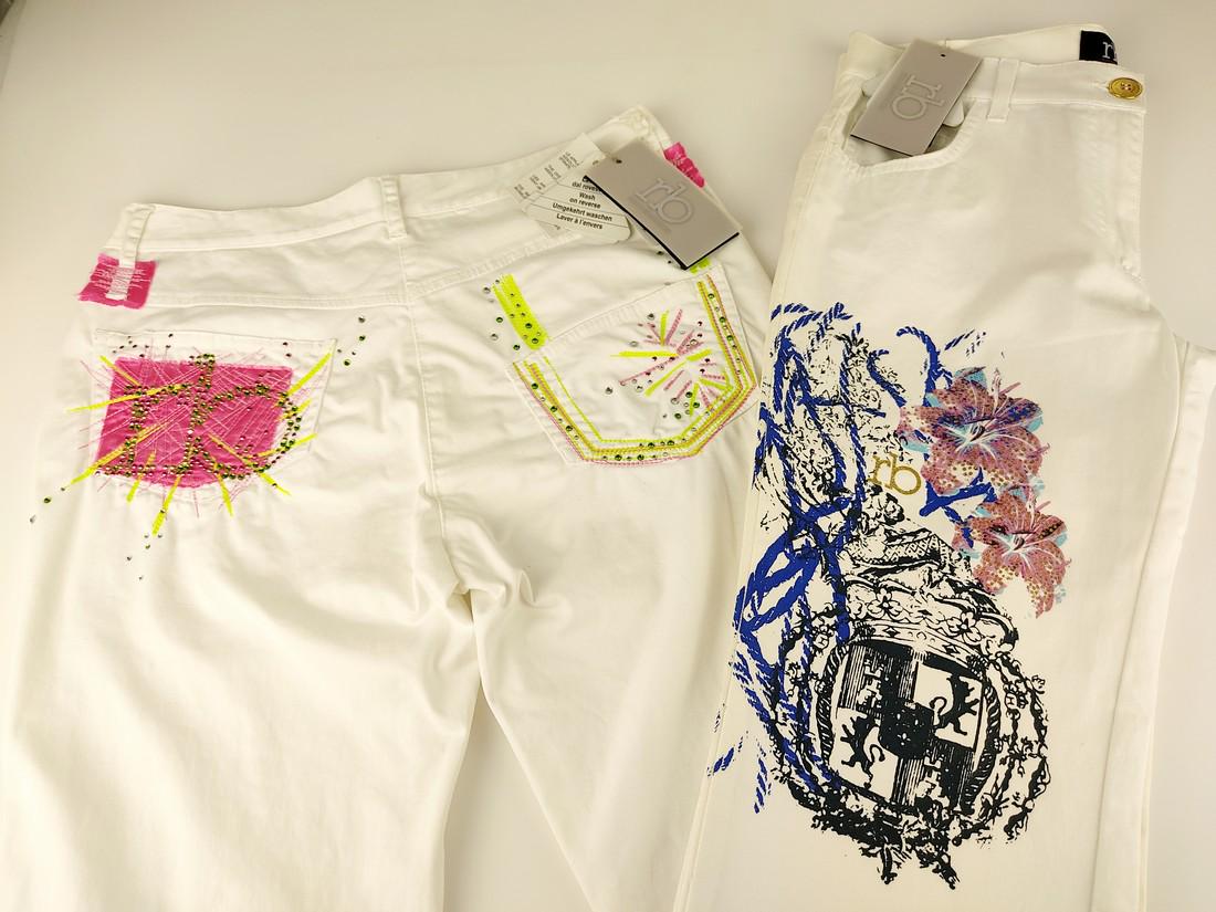 ROCCOBAROCCO Two new cotton trousers with rhinestones (1 of 12)