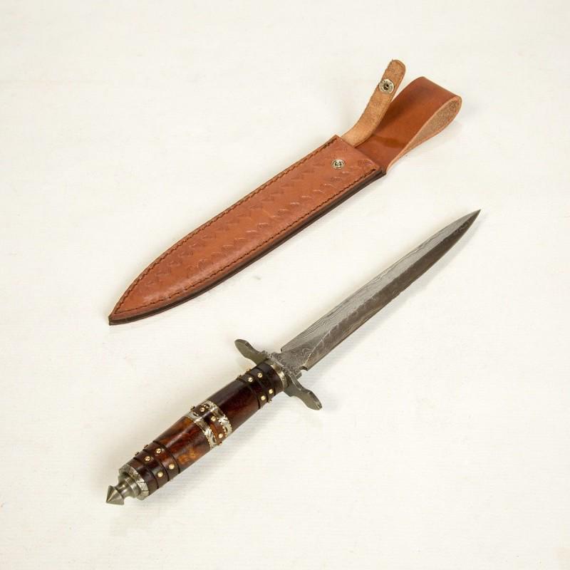 Exclusive pattern damascus steel dagger sword (1 of 4)