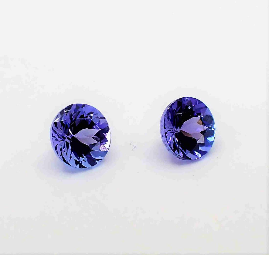 Tanzanite Round Pair - 1.18 ct (1 of 8)
