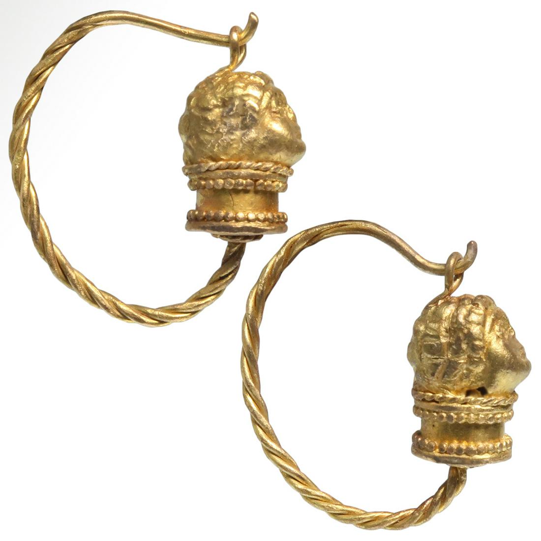 Greek Gold Figural Earrings, c. 4th - 3rd Century B.C. (1 of 7)