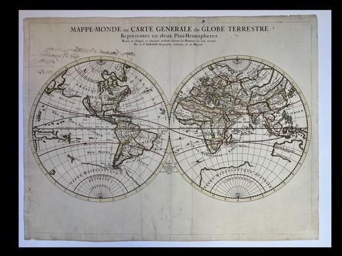 World Map Mappe-Monde ou Carte Generale du Globe (1 of 2)