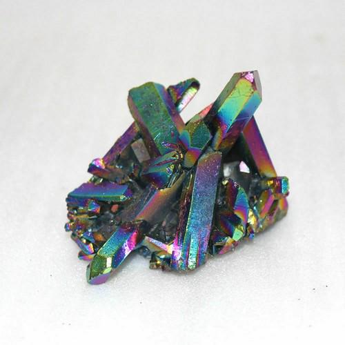 70g Natural Quartz Crystal Cluster Aura Rainbow Titanium Specimen Rock Healing (1 of 9)