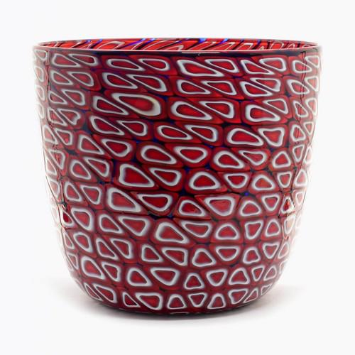 Amedeo Rossetto - Murano glass vase murrine signed (1 of 6)