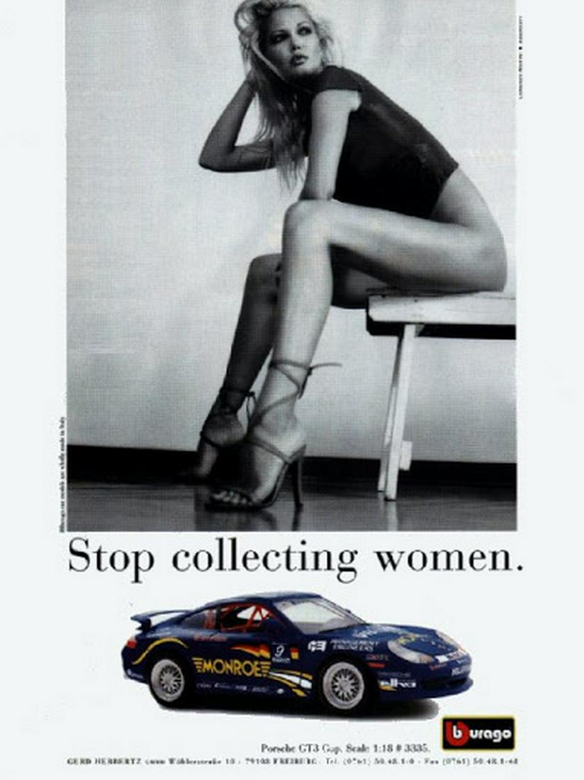 Bburago Poster Porsche 911 GT3 "Stop collecting woman" Poster 65 CMX 90 CM (1 of 1)