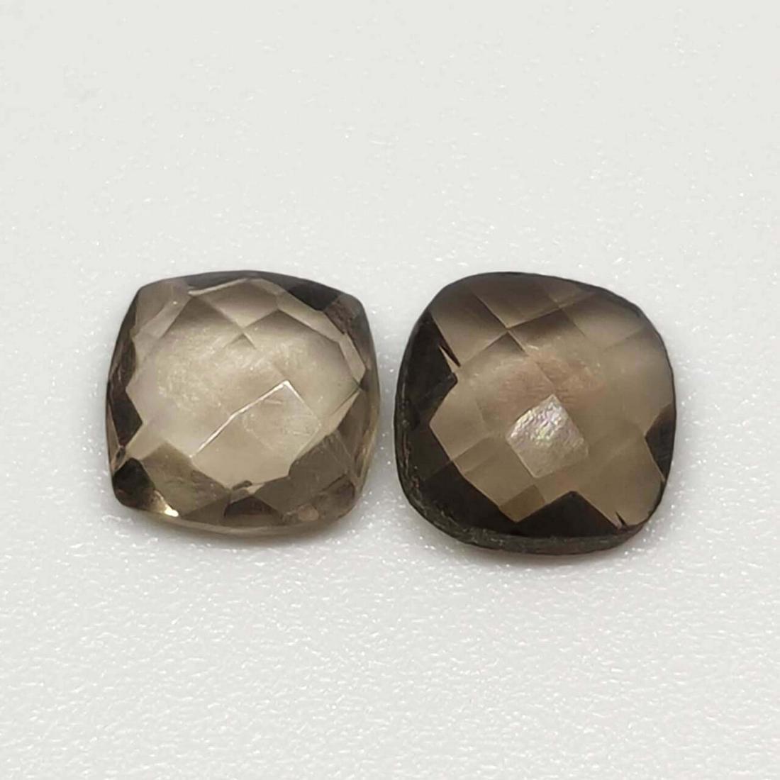 2.90 ct Natural Smoky Quartz Pair: No Reserve! Gemstones: Smoky Quartz Carat Weights: 2.90 ct Size/Dimensions: 7 x 7 mm Origin : Scotland Shipping: Domestic: Flat-rate of $7.00 to anywhere within the contiguous U.S. International: Fore