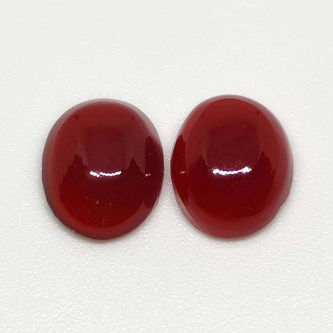 5.05 ct Natural Red Onyx Pair (1 of 1)