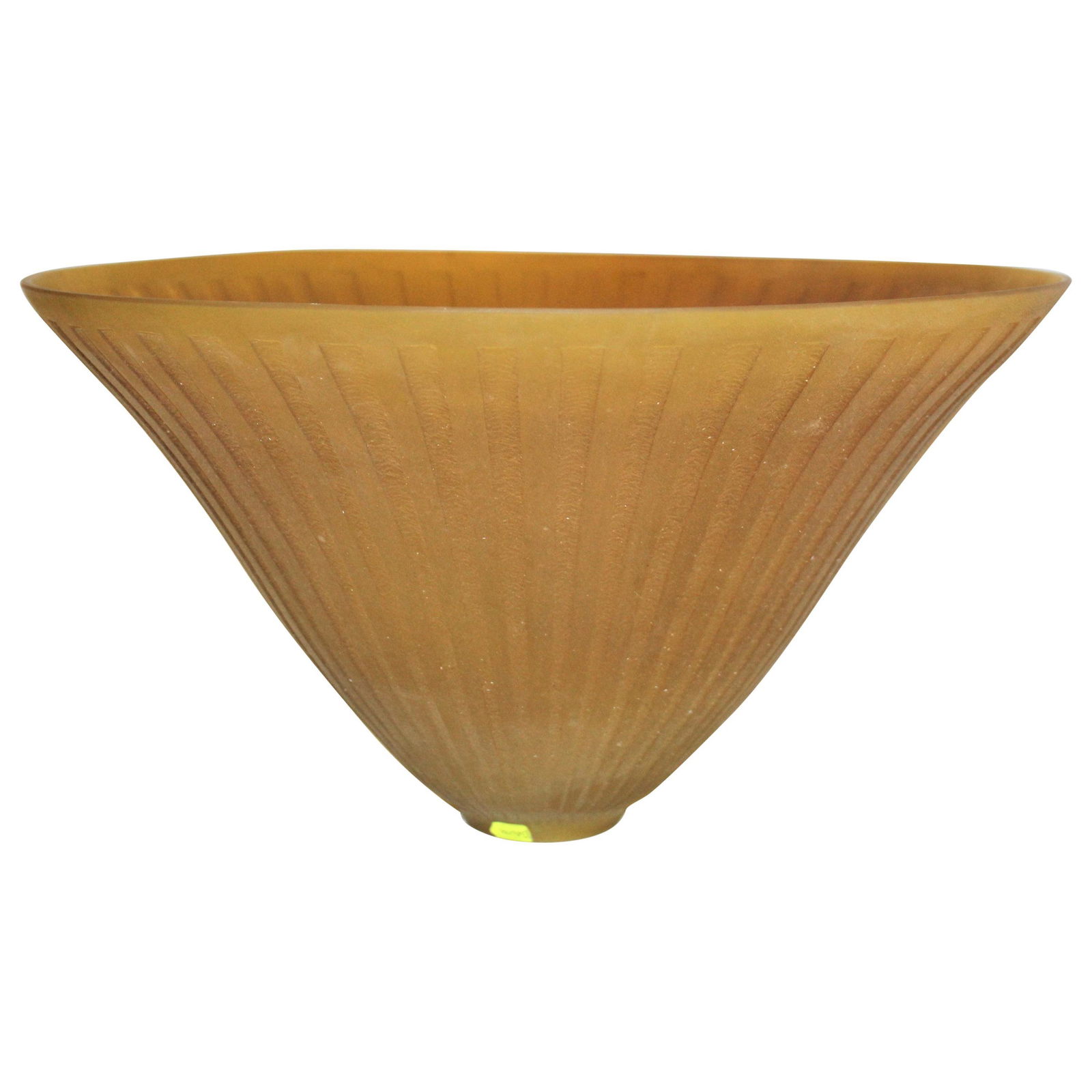 Art Deco Glass Shade, Acid Cut, Amber Glass Large Size, after Daum (1 of 8)