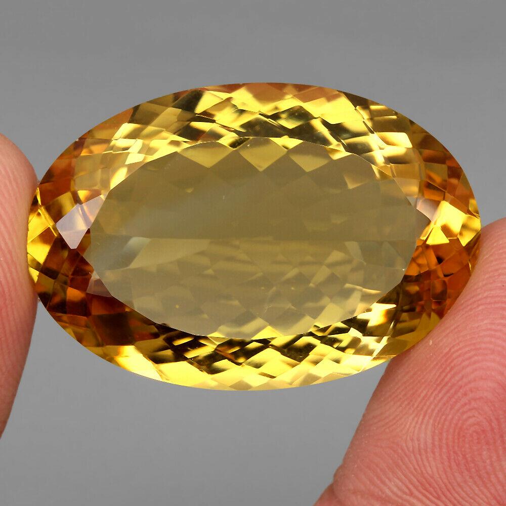Big Size Very Clean 56.51 Ct 34x23mm Natural AAA Yellow Citrine Brazil (1 of 3)