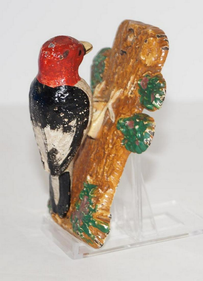 Red Headed Woodpecker Cast Iron Hubley Doorknocker (1 of 4)