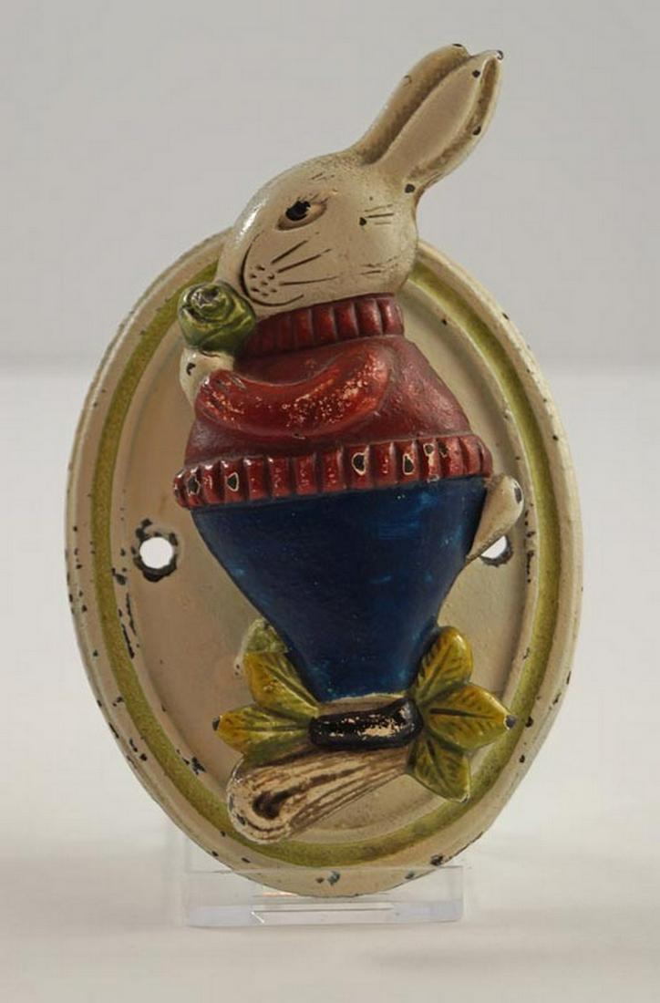 Peter Rabbit Eating Cabbage Cast Iron Doorknocker (1 of 6)