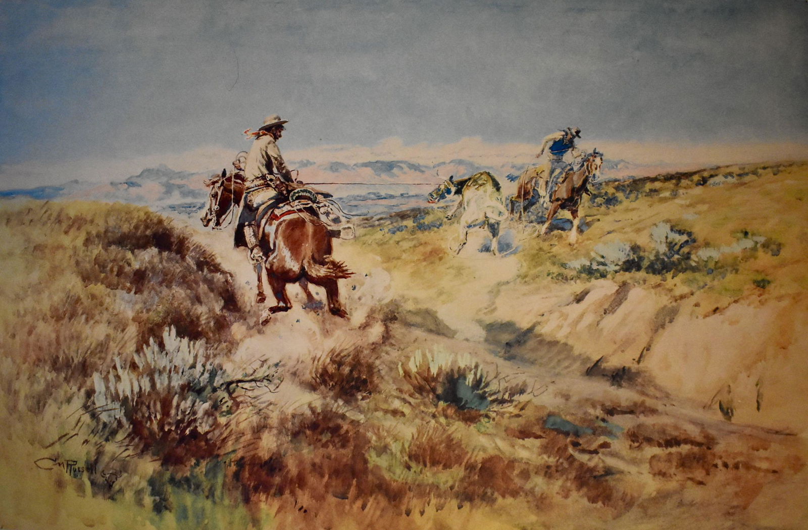 Charles M. Russell “When Cows Were Wild" 1958 Penn Prints/Lithograph (1 of 8)
