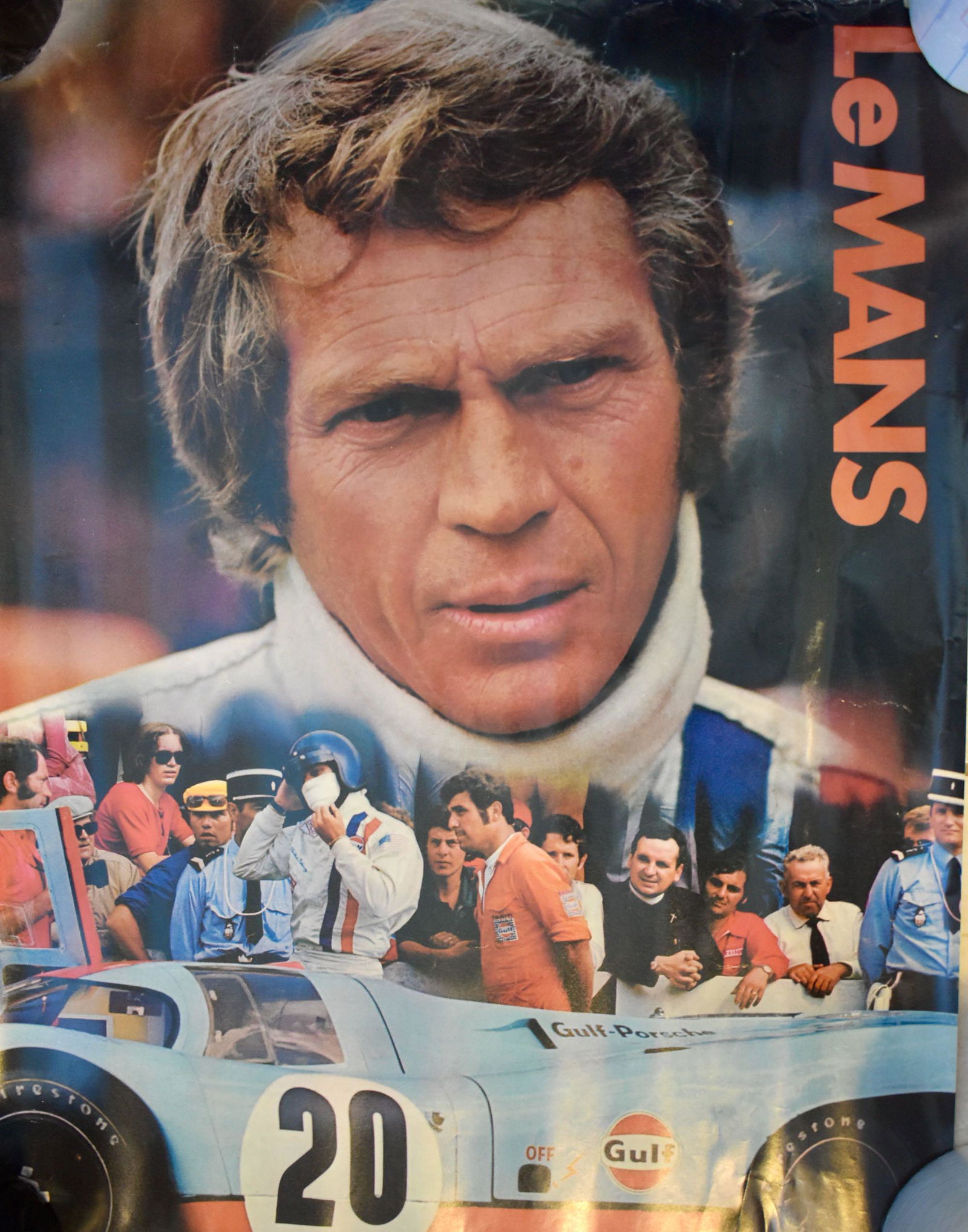 LeMans Steve McQueen Movie Poster, 1971 Cinema Center Films (1 of 5)
