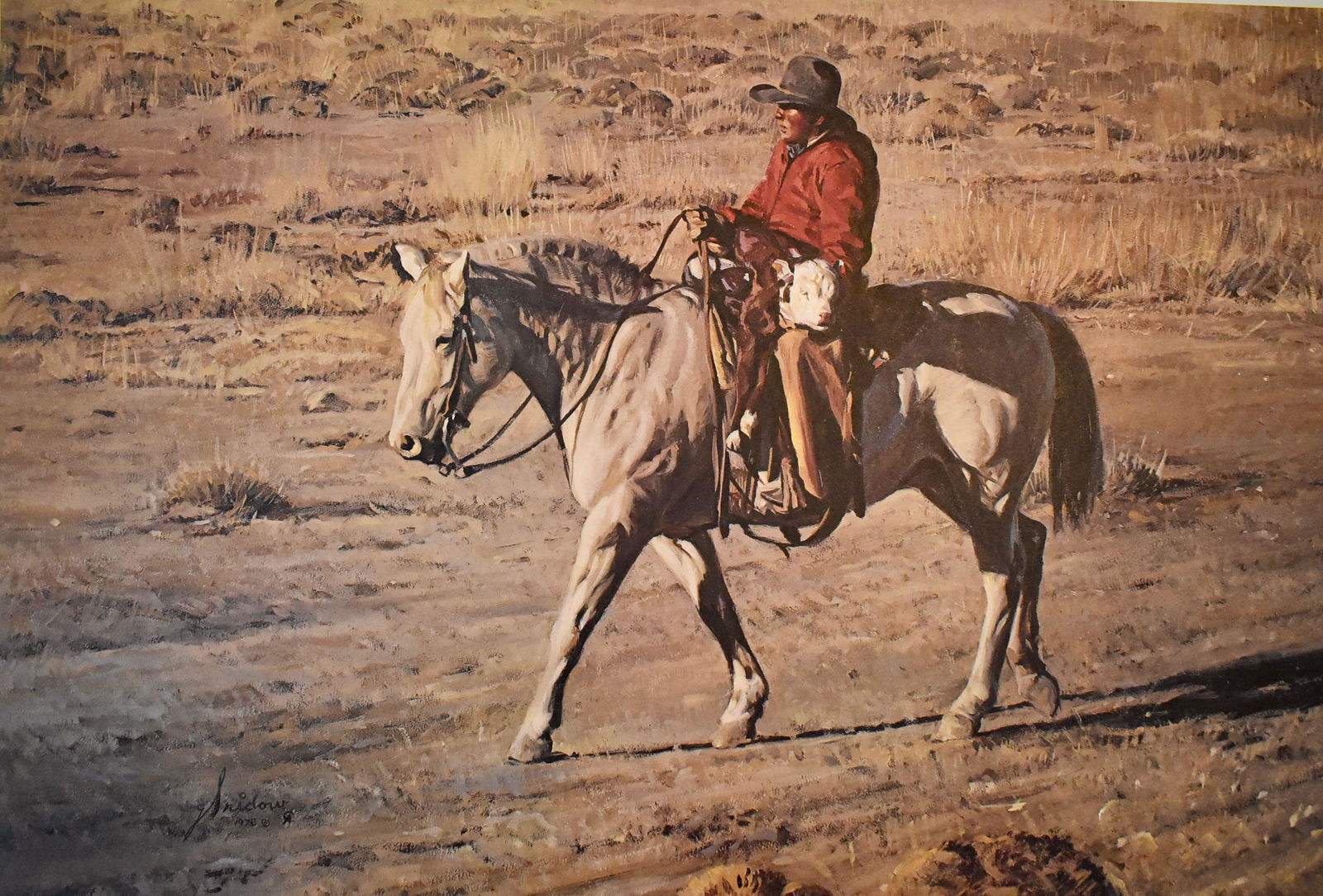 Gordon Snidow Signed & Limited Edition “The Littlest Straggler" Lithograph (1 of 9)