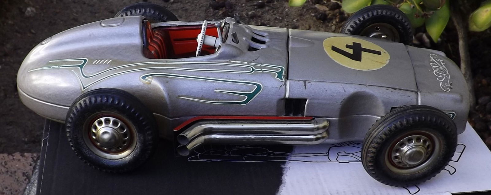 JNF "Solo" Mercedes 194 racecar, Made in Western Germany, multiiple programmable patterns of (1 of 7)